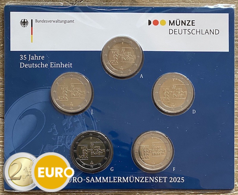2 euro Duitsland 2025 – ADFGJ Duitse Eenheid BU FDC - Vins Rouges Harmonieux pour Chaque Occasion 2 euro Duitsland 2025 – ADFGJ Duitse Eenheid BU FDC - Vins Rouges Harmonieux pour Chaque Occasion