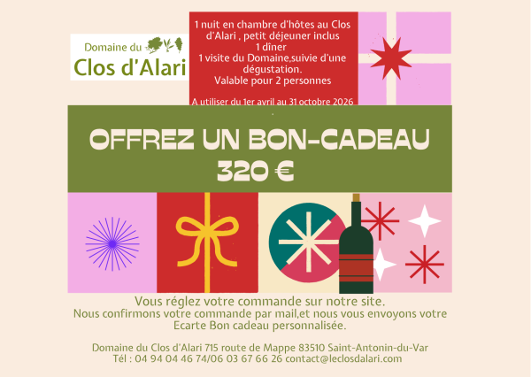 Bon cadeau 320€ - Vins Rouges Harmonieux pour Chaque Occasion