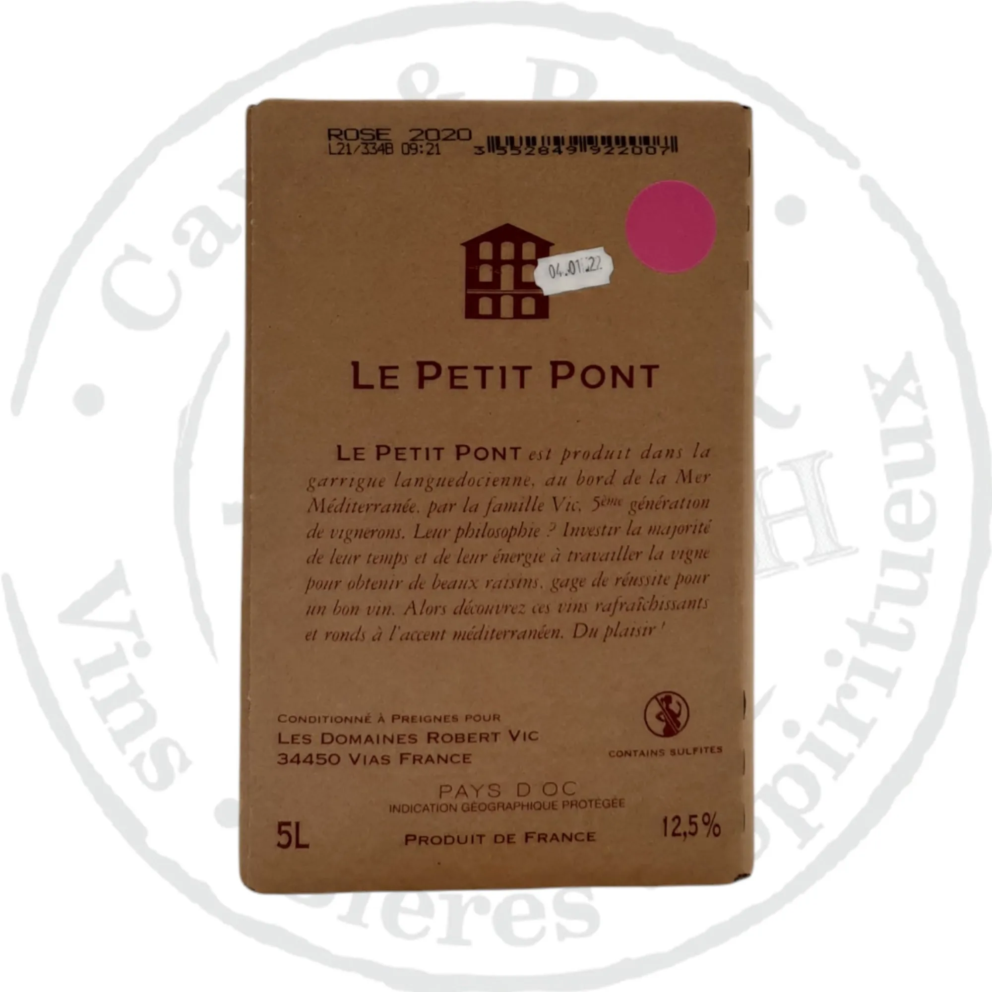 Bib Petit Pont Rosé – 5 Litres - Vins Rouges Harmonieux pour Chaque Occasion Bib Petit Pont Rosé – 5 Litres - Vins Rouges Harmonieux pour Chaque Occasion