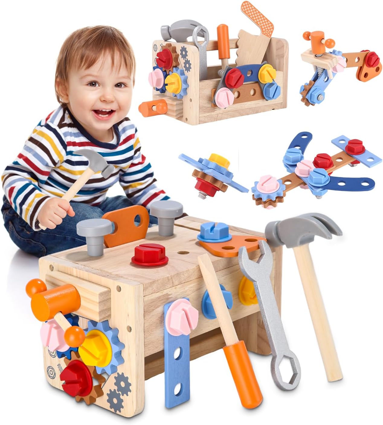 Boite à Outils en Bois Montessori pour Enfants de 3 à 5 ans - Vins Rouges Harmonieux pour Chaque Occasion Boite à Outils en Bois Montessori pour Enfants de 3 à 5 ans - Vins Rouges Harmonieux pour Chaque Occasion