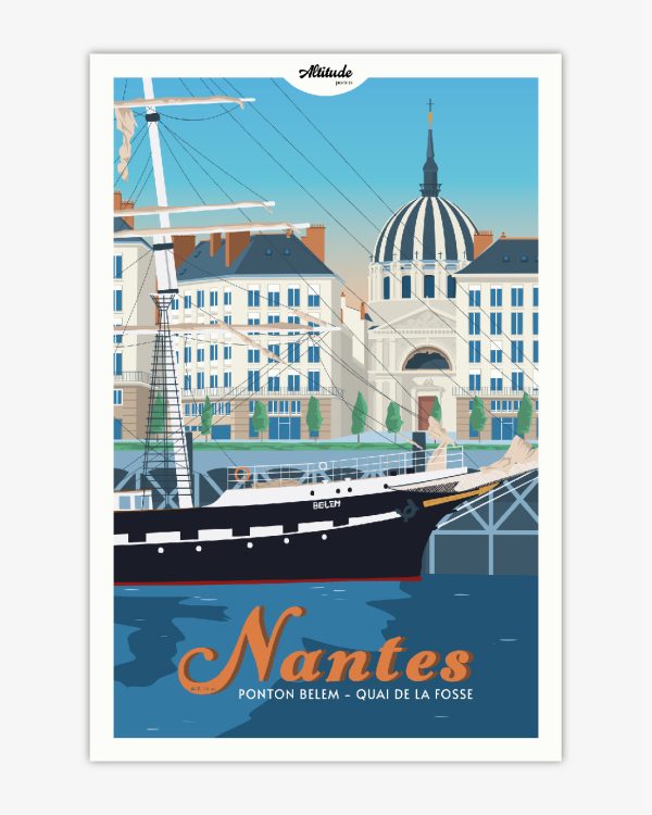 Affiche Nantes - Vins Rouges Harmonieux pour Chaque Occasion