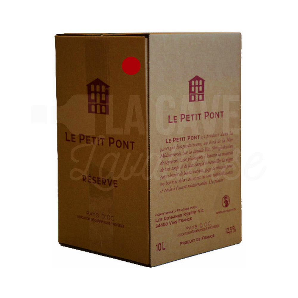 BIB Le Petit Pont Rouge – IGP d’Oc – Preignes Le Vieux – 5L - Vins Rouges Harmonieux pour Chaque Occasion BIB Le Petit Pont Rouge – IGP d’Oc – Preignes Le Vieux – 5L - Vins Rouges Harmonieux pour Chaque Occasion