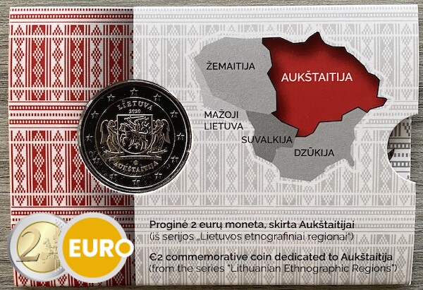 2 Euro Litauen 2020 – Region Aukštaitija Stgl. Coincard - Vins Rouges Harmonieux pour Chaque Occasion 2 Euro Litauen 2020 – Region Aukštaitija Stgl. Coincard - Vins Rouges Harmonieux pour Chaque Occasion