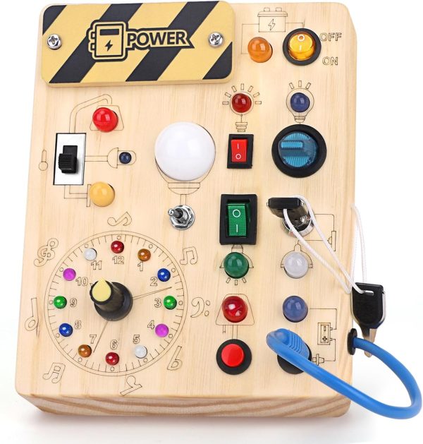 Busy Board Montessori : jouet sensoriel en bois pour bébé et jeune enfant - Vins Rouges Harmonieux pour Chaque Occasion