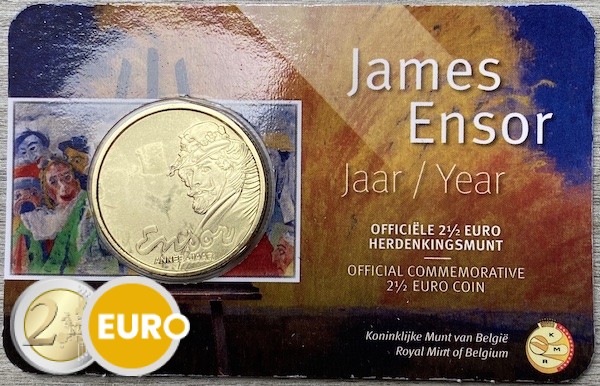 2,50 euros Belgique 2024 – Année James Ensor BU FDC Coincard NL + NFT JNF - Vins Rouges Harmonieux pour Chaque Occasion 2,50 euros Belgique 2024 – Année James Ensor BU FDC Coincard NL + NFT JNF - Vins Rouges Harmonieux pour Chaque Occasion