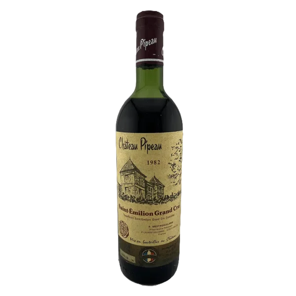 1982 Vin de Bordeaux : Château PIPEAU – Saint-Emilion Grand Cru - Vins Rouges Harmonieux pour Chaque Occasion