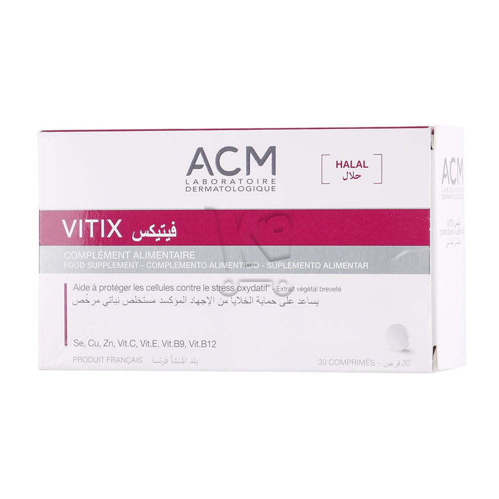 ACM Vitix Complément Alimentaire (30 Comprimés) - Vins Rouges Harmonieux pour Chaque Occasion ACM Vitix Complément Alimentaire (30 Comprimés) - Vins Rouges Harmonieux pour Chaque Occasion