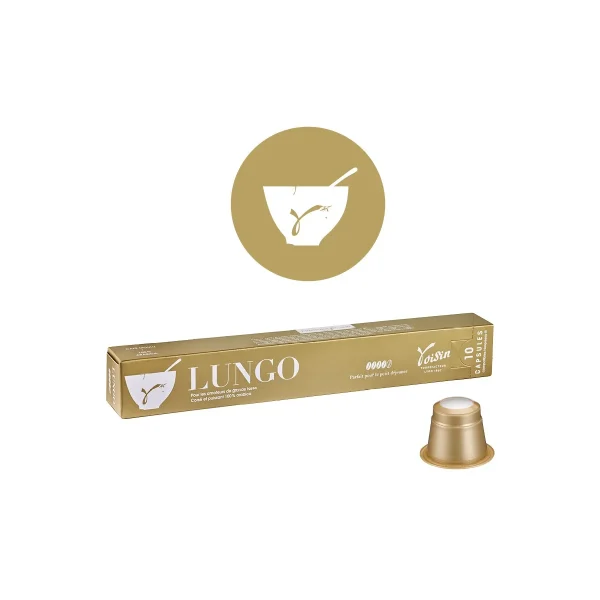 Boite de 10 capsules de café Lungo - Vins Rouges Harmonieux pour Chaque Occasion