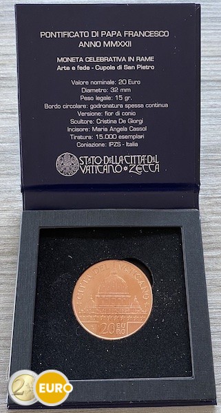 20 euro Vatican 2022 – Basilica Saint Peter BU FDC copper - Vins Rouges Harmonieux pour Chaque Occasion 20 euro Vatican 2022 – Basilica Saint Peter BU FDC copper - Vins Rouges Harmonieux pour Chaque Occasion